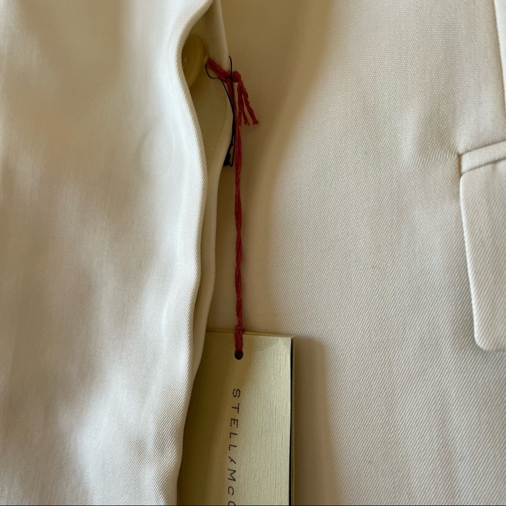Stella McCartney Becka Single-Breasted Jacket Vest, Off White, Size 12 - Picture 8 of 16